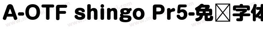 A-OTF shingo Pr5字体转换
